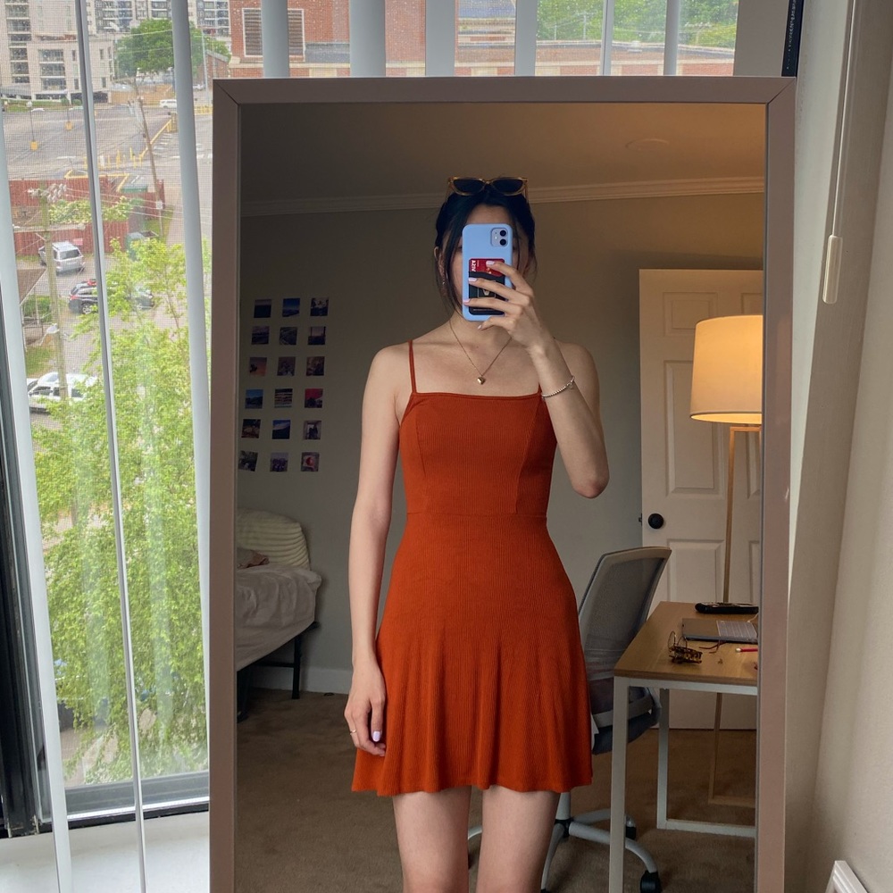 Forever21 A-line Burnt Orange Mini-Dress